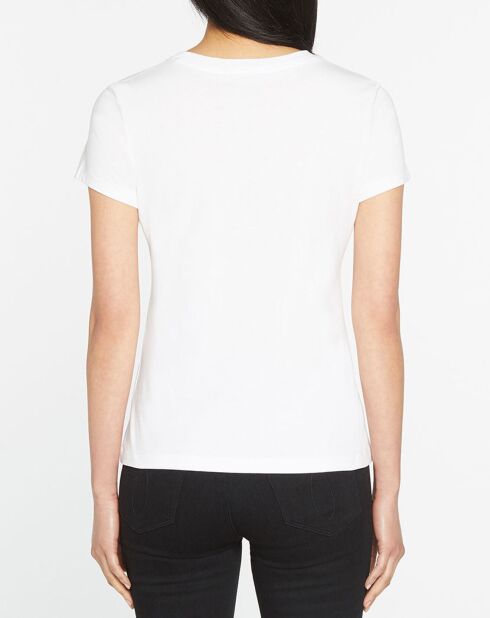 T-Shirt Logo Iridescent blanc